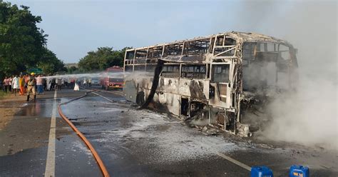 KSRTC bus fire: Sleeper coach gutted in Ranebennur, passengers safe