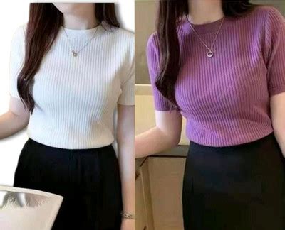 U CREATION Casual Self Design Women Maroon Top - Buy U CREATION Casual ...