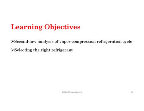 Analysis of Refrigeration Cycle & Refrigerant Selection ESO201 - Studocu