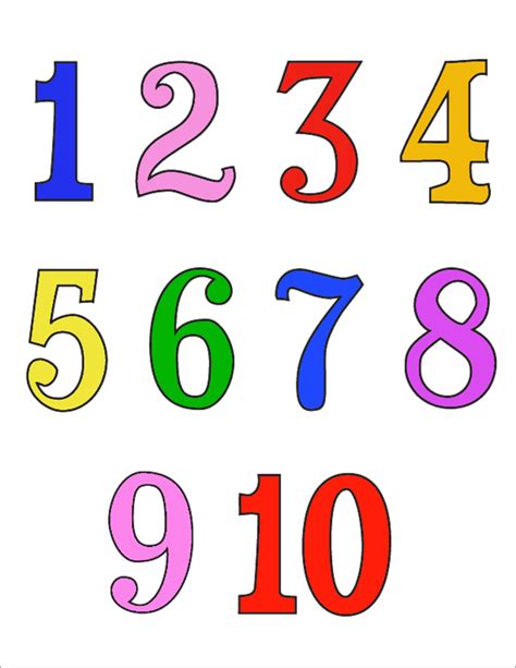 Colorful Digital Number 9 Clipart for Learning 0-10 & 11-20 in 2026 ...