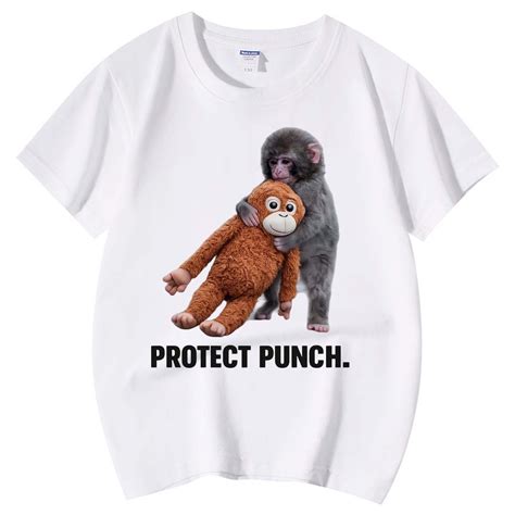 Cute Monkey Punch Panchi Kun Japan Baby Monkey Team Punch T-Shirt for ...