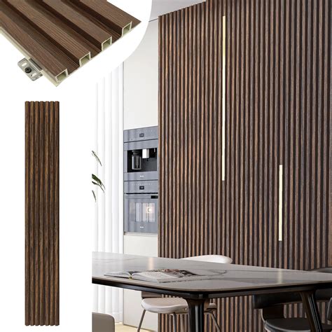 Modern Wood Accent Wall 3D Wood Slat - 8 Pack Oak Design For Modern ...