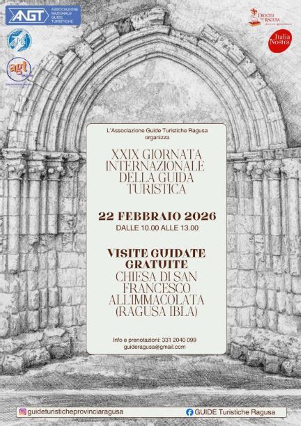 Eventi - XIX Giornata Internazionale della Guida Turistica - Ragusa - Ragus
