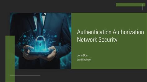Authentication Authorization Network Security PPT Demonstration AT