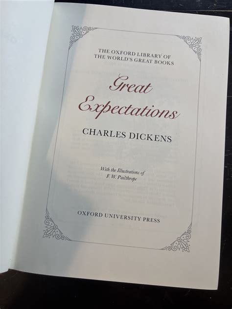 Great Expectations By Charles Dickens Oxford Library Of World’s Great ...