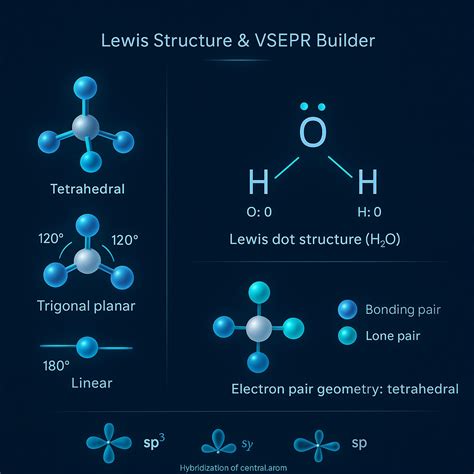 Free Lewis Structure & VSEPR Builder | Simulations4All