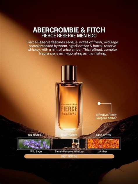 Abercrombie & Fitch FIERCE RESERVE Cologne 3.4 Oz 100 ml Spray EDC ...