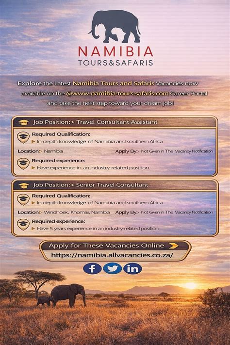 Namibia - Namibia Tours and Safaris is expanding our team and looking ...