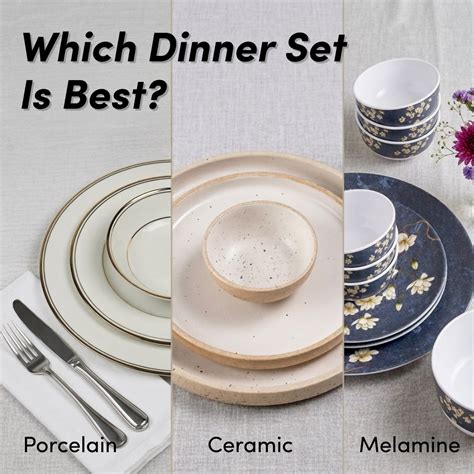 Which Dinner Set is Best? Melamine vs Ceramic vs Porcelain Explained ...