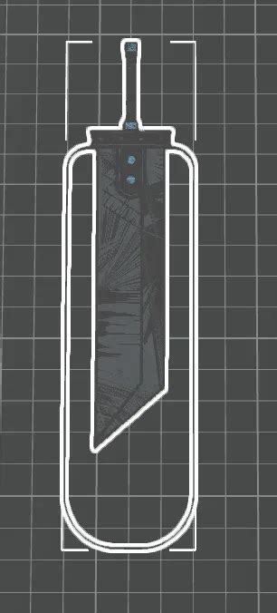 Marcapáginas Buster Sword - Final Fantasy 7 - Modelo de impresión 3D ...