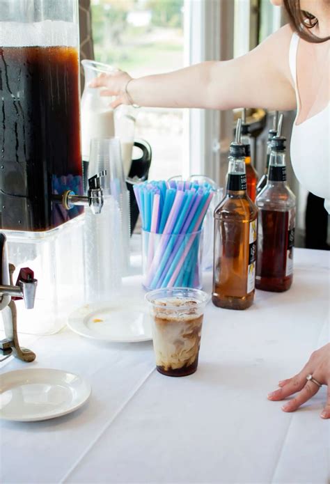 Iced Coffee Station | Bridal shower brunch, Coffee wedding, Coffee bar ...