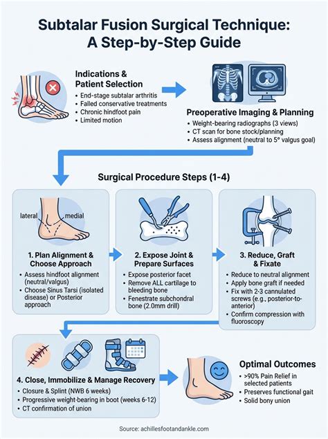 Subtalar Fusion Surgical Technique: Step-by-Step Guide - Podiatrists in ...