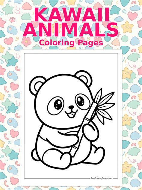 25 Kawaii Animal Coloring Pages (Free Pintables)