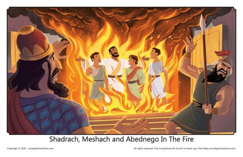 Three In The Fire Teaching Picture – 11X17 | Childrens bible activities ...
