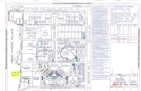 Autodesk Educational Product: Area Statement & Layout Plan for Sector ...