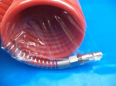 3 neue Spiral Pressluftschläuche 10 Meter mir Anschlüssen (Neu und ...