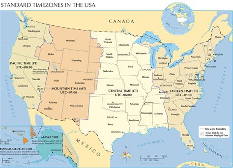 California Time Zone Map - Guide of the World