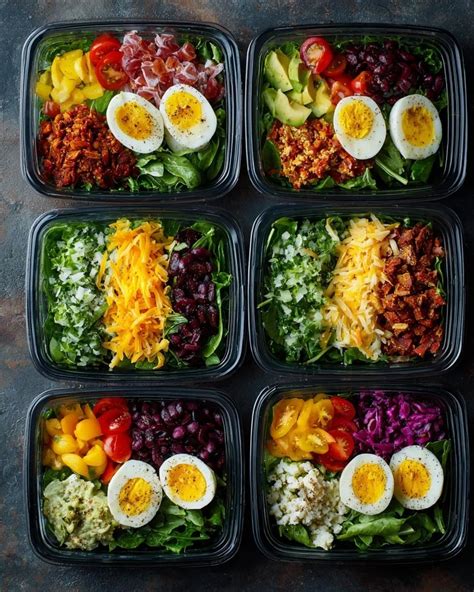 Simple Meal Prep Protein Salads for Five Days
