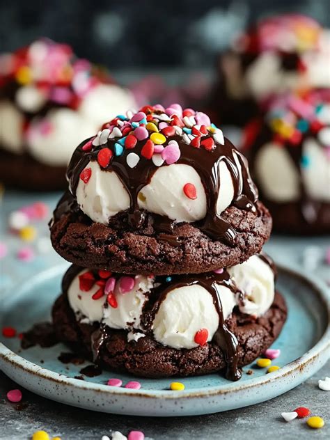 Irresistible Brownie Sundae Cookies: A Chewy Delight