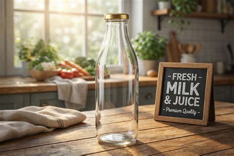 b7 Creations Hygienic Air Tight Glass Water Bottle, Milk Bottle, Juice ...