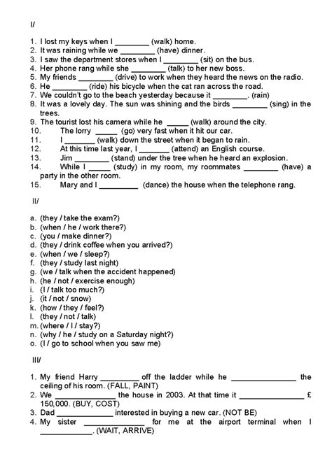 English Grammar Practice: Past Tense Exercises and Reading ...