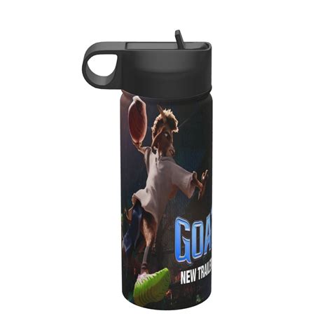 GOAT Movie Kids Insulated Water Bottle With Straw - 18 Oz Stainless ...