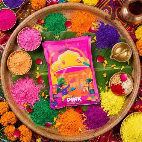 100% Natural Herbal Pink Gulal 100 g – ServDharm