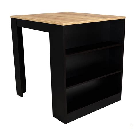 Latitude Run® Tanna Kitchen Counter Dining Table ,Two Legs, Three Side ...