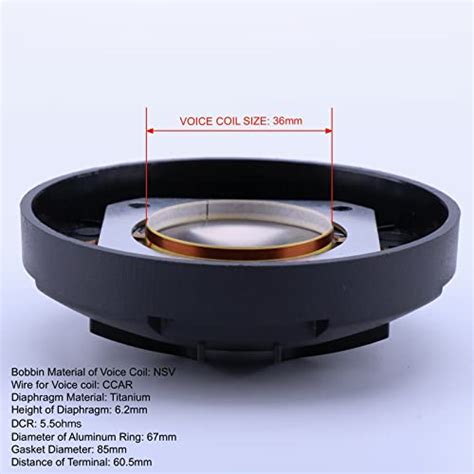 SPATHIPHYLLUM Replacement Diaphragm fits EV DH-1K Driver, ELX1