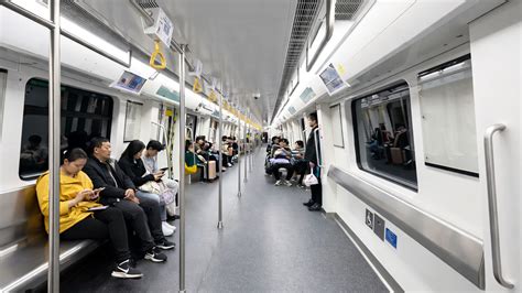 Traveling underground feels calm inside this China subway train