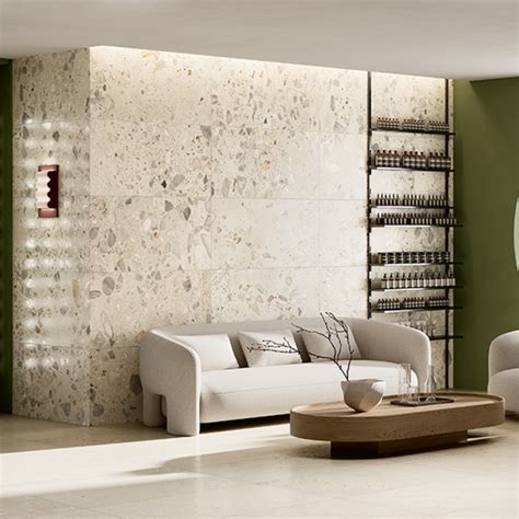 Ciottoli Sassi Large Speckled Terrazzo Effect Porcelain Wall and Floor ...