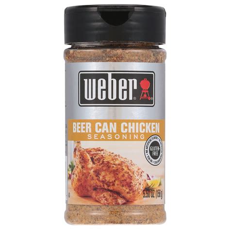 (6 pack) Weber Beer Can Chicken, 5.5 Ounce Shaker - Walmart.com