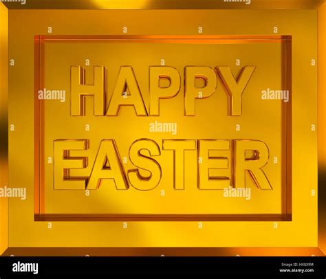 Gold easter frame hi-res stock photography and images - Alamy