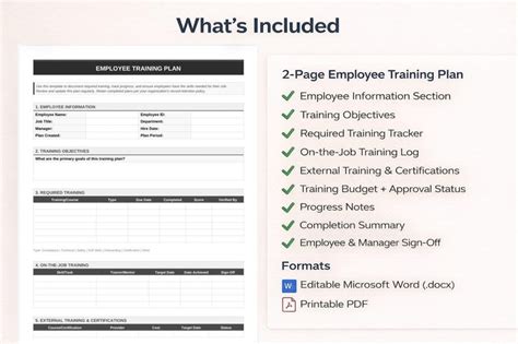 Employee Training Plan Template | Training Tracker for HR & Managers ...