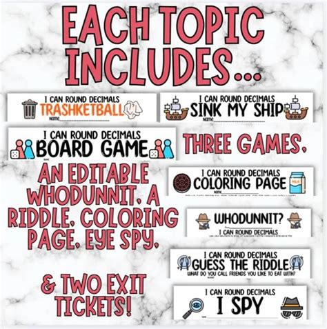 Decimal Place Value Bundle | Write Decimals, Order, Compare, Round ...