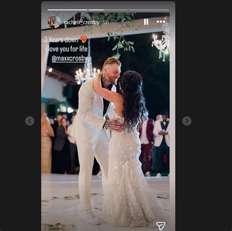 Maxx Crosby's wife Rachel celebrates 3rd wedding anniversary with ...