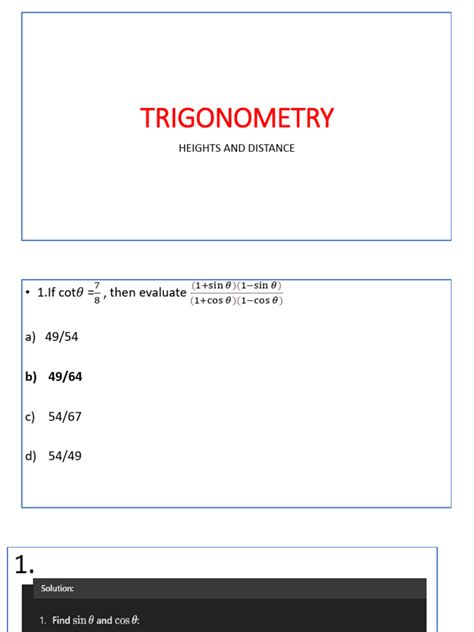 Trigonometry (1) | PDF | Trigonometry | Mathematics