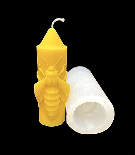 Honeybee Queen Bee Silicone Pillar Candle Mold | Crafts Mould