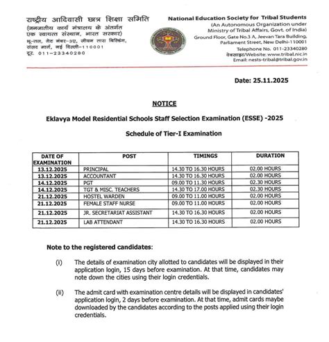 EMRS Recruitment 2025 Out for 7267 Vacancies, Selection Process