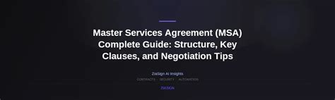Updated 2026: Master Services Agreement (MSA) Complete Guide