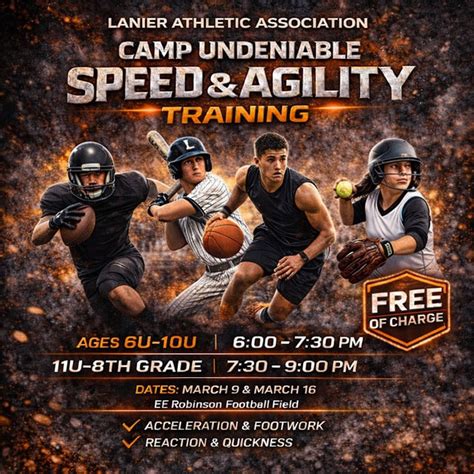 March 9th Speed & Agility Training Hosted by Camp UnDeniable & LAA ...