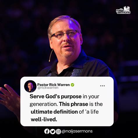 QUOTE OF THE DAY BY PASTOR RICK WARREN » Naijasermons