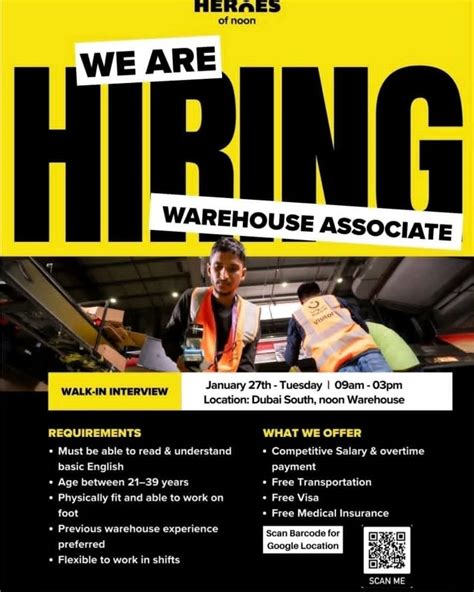 Noon Warehouse Associate Jobs in Dubai South - Walk-in Interviews 2026 ...