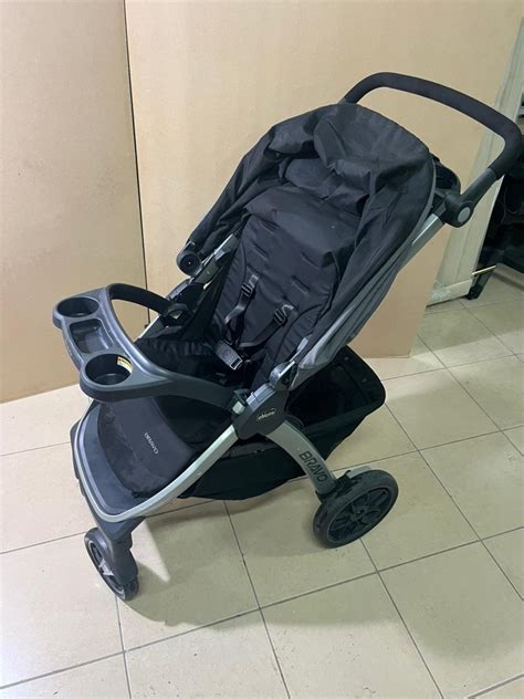 Chicco Bravo Quick-Fold Stroller – Black • Yahya Used Furniture