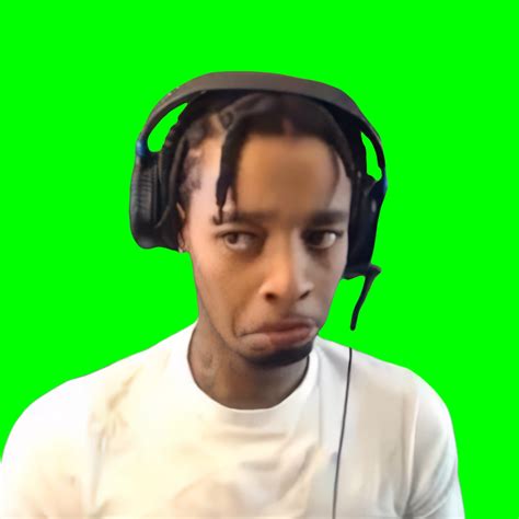 FlightReacts Sad Face meme (Green Screen) | CreatorSet