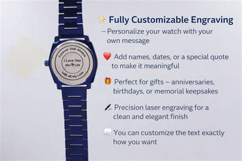 Buy Personalized Wooden Watch Engraved Gift for Him, Custom Watch for ...