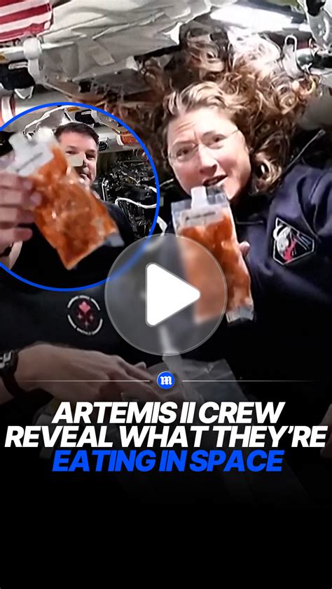Artemis II astronauts share what they eat in space