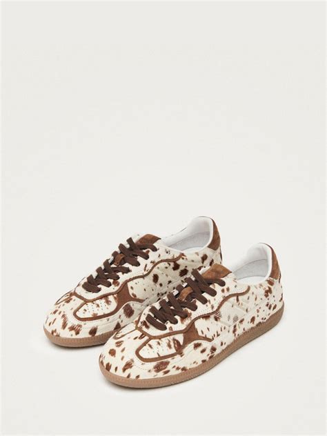 Buy Alohas Animal Tb 56 Cow Print Leather Trainers from Next India