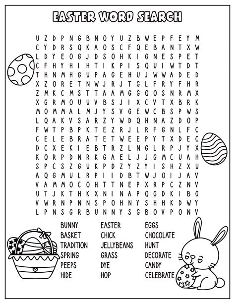 Printable Easter Activities For Adults - Printable Free Templates - One For All