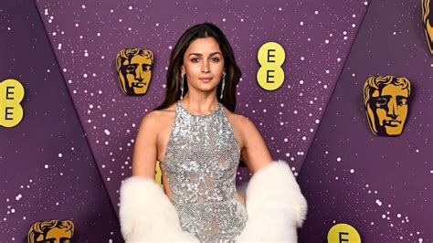 Alia Bhatt glitters at the 2026 BAFTA awards in a backless silver ...